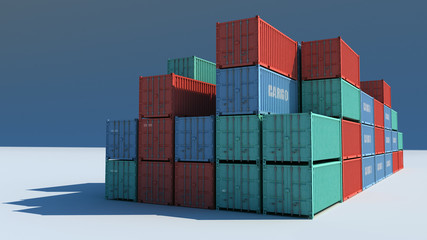 Fototapeta premium Shipping container 