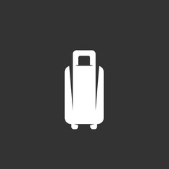 Baggage logo on black background. Vector icon