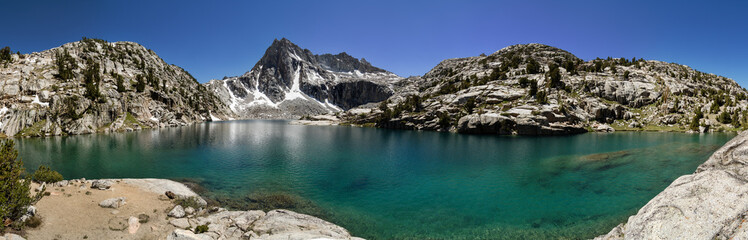 Sierra Mountain Lake Panorama