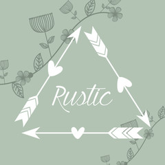 Rustic decorative style icon vector illustration graphic design