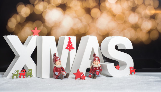 Xmas buchstaben verzieren