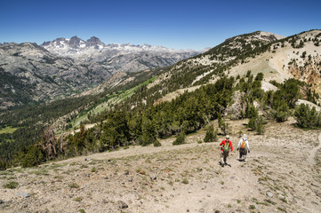 Obraz premium Hiking San Joaquin Ridge