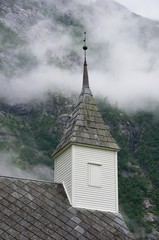 Traditional Scandanavian Church in Eidfjord Norway
