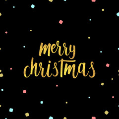 Merry Christmas greeting card.