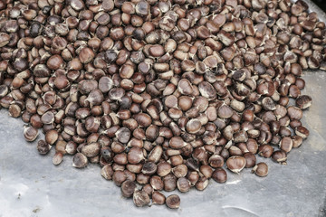 chestnuts as a background