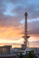 Foto auf Acrylglas Funkturm Berlin am Messegelände Charlottenburg © Katja Xenikis