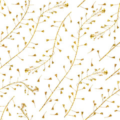 Vector seamless pattern with gold glitter