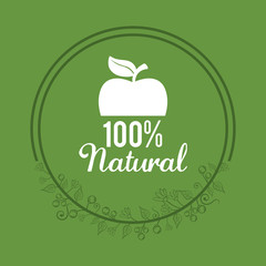 organic food product icon vector illustration graphic design