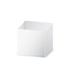 White opened realistic box