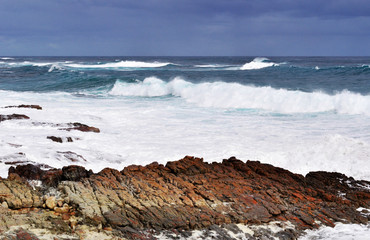 Sud Africa, 20/09/2009: la spiaggia rocciosa del Capo di Buona Speranza, il promontorio della Penisola del Capo raggiunto nel 1488 dall'esploratore portoghese Bartolomeo Dias