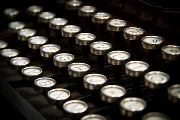 typewriter keys