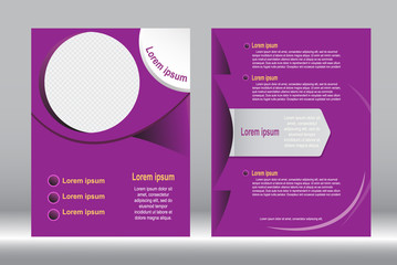 Flyer design, Brochure template abstract vector background.