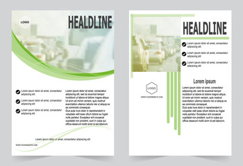 Brochure template flyer design, vector illustration