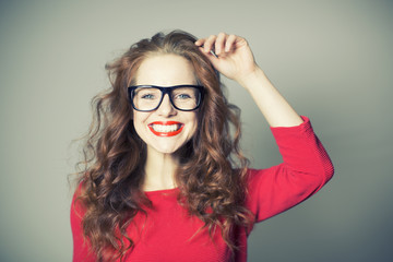 shopping glasses girl
