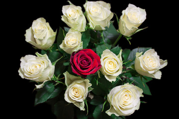 Fototapeta na wymiar bouqet of roses