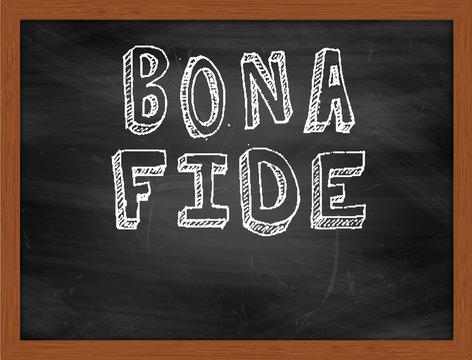 Bona fide genuine bonā fidē words text tag cloud Stock