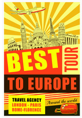 Europe Travel Poster