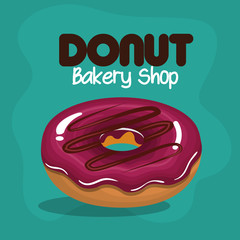 delicious donuts bakery shop vector illustration design