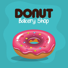 delicious donuts bakery shop vector illustration design