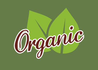 organic food product icon vector illustration graphic design