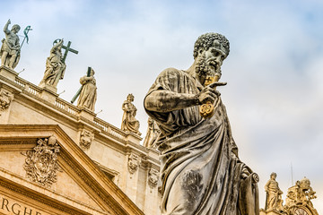  St. Peter with his key - obrazy, fototapety, plakaty