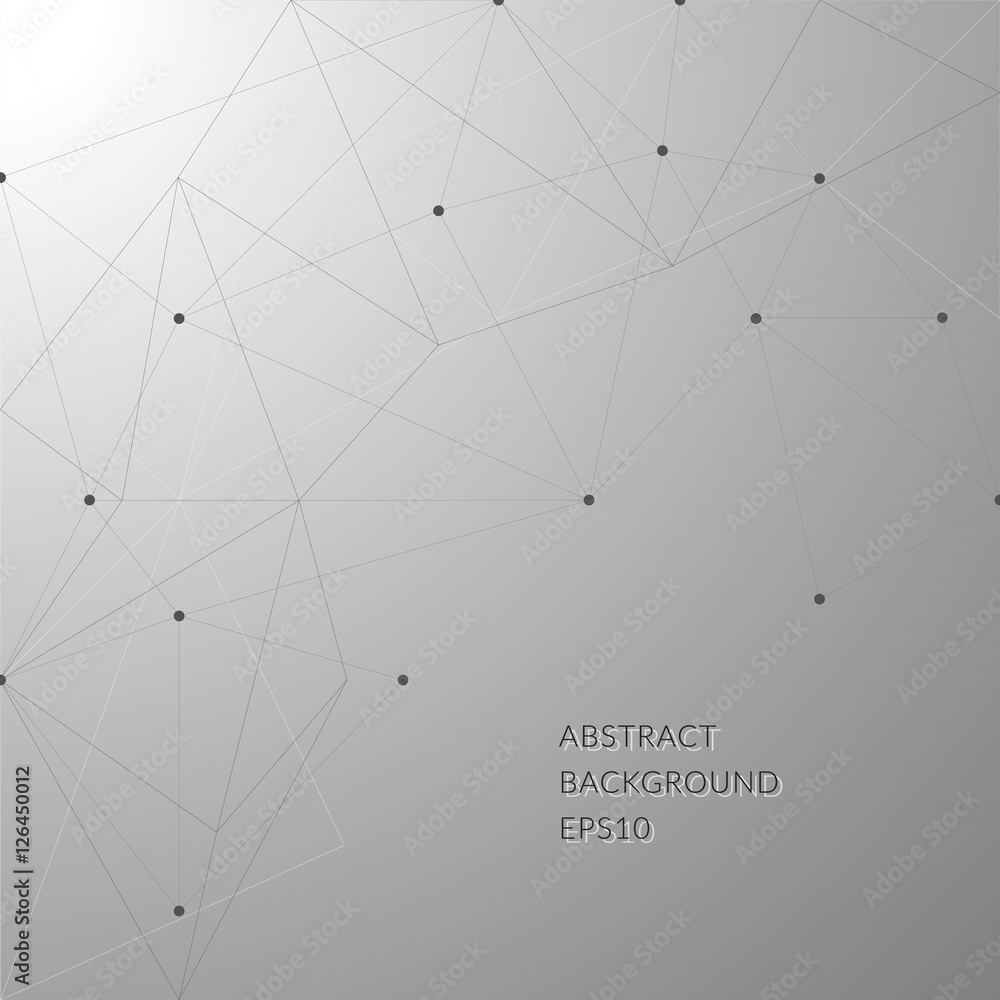 Aufkleber abstract background with lines and dots.