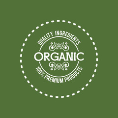 organic food product icon vector illustration graphic design
