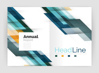 Motion concept. Business annual report cover templates