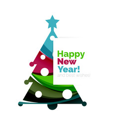 Happy New Year and Chrismas holiday greeting card elements