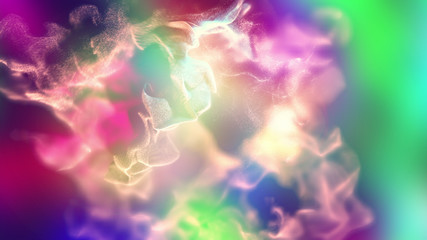 Volumes of abstract smoke, 3d illustration