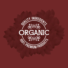 organic food product icon vector illustration graphic design