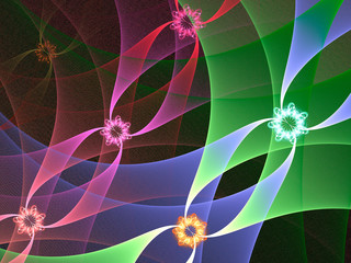 Abstract fractal background computer-generated image