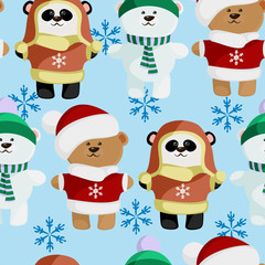 cute bear pattern frosty