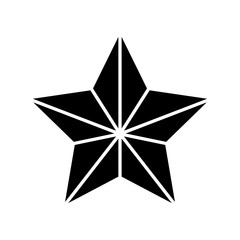 geometric star icon image vector illustration design 
