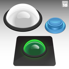 Arcade Trackball And Concave Push Button Control Panel Set