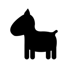 pet dog icon image vector illustration design 