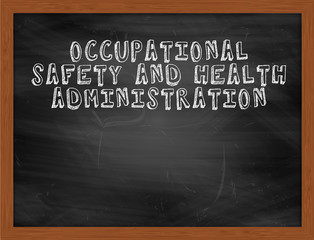 OCCUPATIONAL SAFETY AND HEALTH ADMINISTRATION handwritten text o