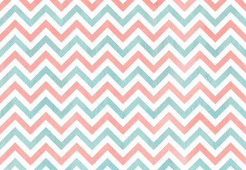 Watercolor stripes background, chevron.