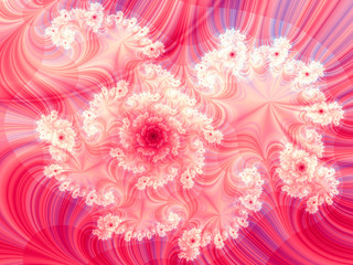 Abstract fractal background computer-generated image