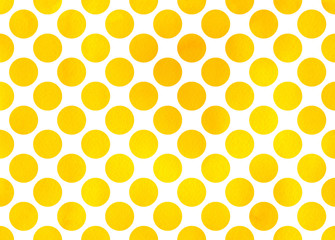 Watercolor polka dot background.