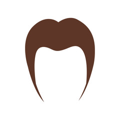 isolated hairstyle icon image vector illustration design 