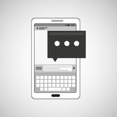 mobile cellphone email texting icon vector illustration eps 10