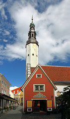 Old town Tallinn on Estonia. Tallinn is UNESCO World Heritage Site and the capital of Estonia