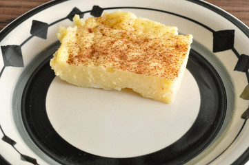 A slice of milk tart