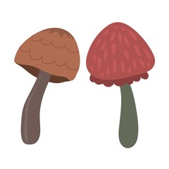Mushroom vector illustration icon