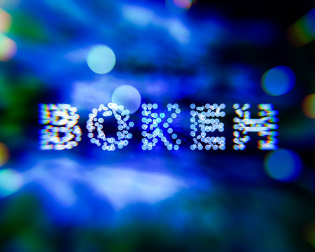 Bokeh light circles, blurry background