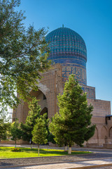 Fototapeta na wymiar Exotic area of Samarkand, Uzbekistan.