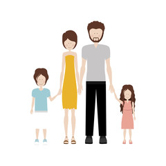 traditional family icon image vector illustration design