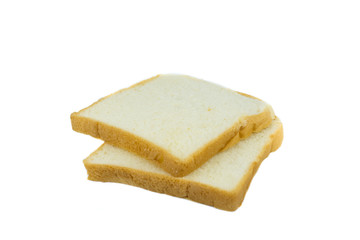  bread slice isolated on white background