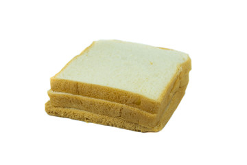  bread slice isolated on white background